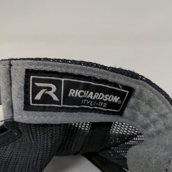 Superior Storage Snapback Mesh Back Trucker Hat Gray One Size Richardson - Picture 8 of 9